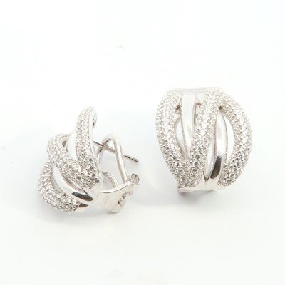 Orecchini Domar Gioielli Donna Orecchino argento 925 in Argento Cubic Zirconia EZB117906 - EZB117906